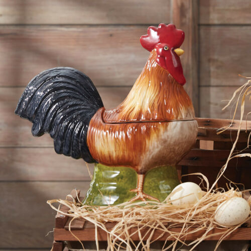 (image for) Rooster Cookie Jar Ceramic