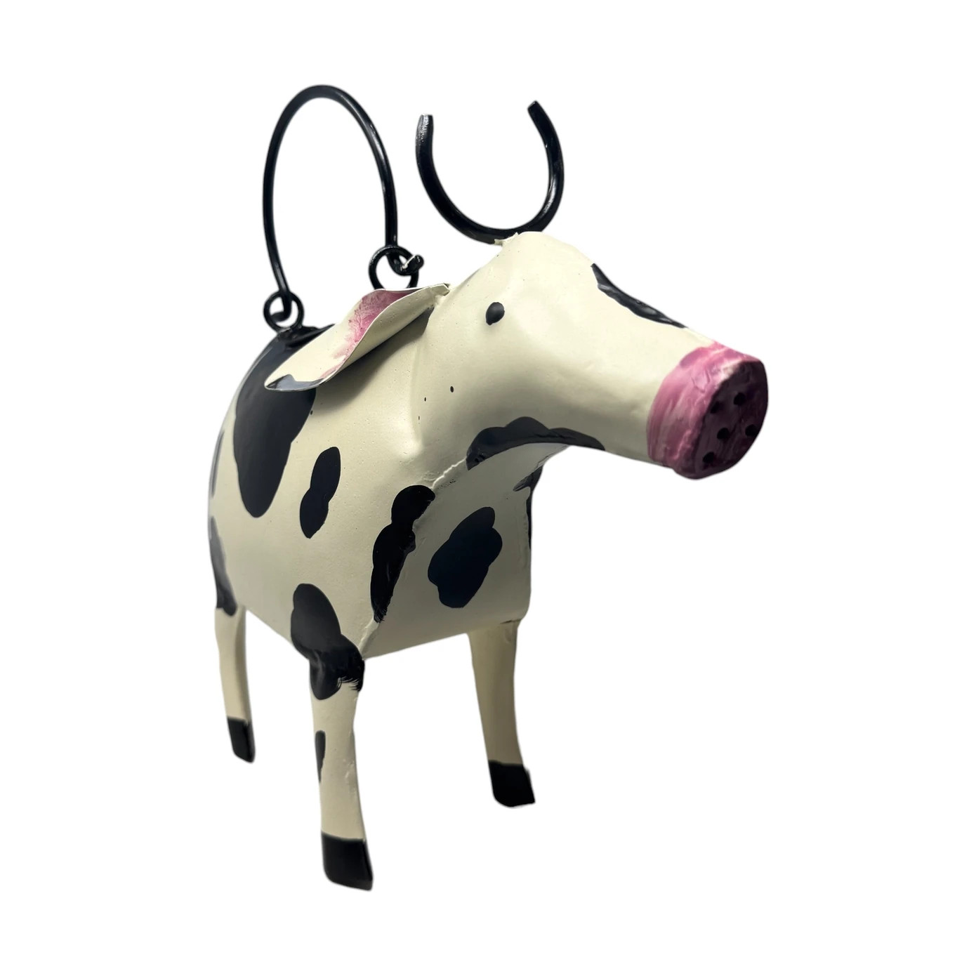 (image for) Cow Watering Can Metal Sculpture Country Farmhouse Decor